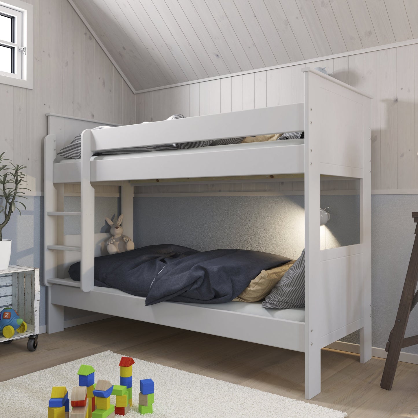 Cote | Furniture Alba Bunk Bed - White Alba, Children's Furniture 1013486150058