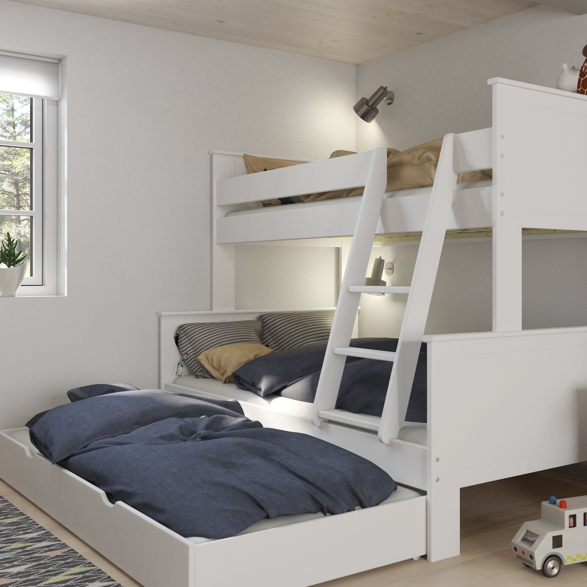 Cote | Furniture Alba Family Bunk Bed - White Alba, Children's Furniture 1013486360058