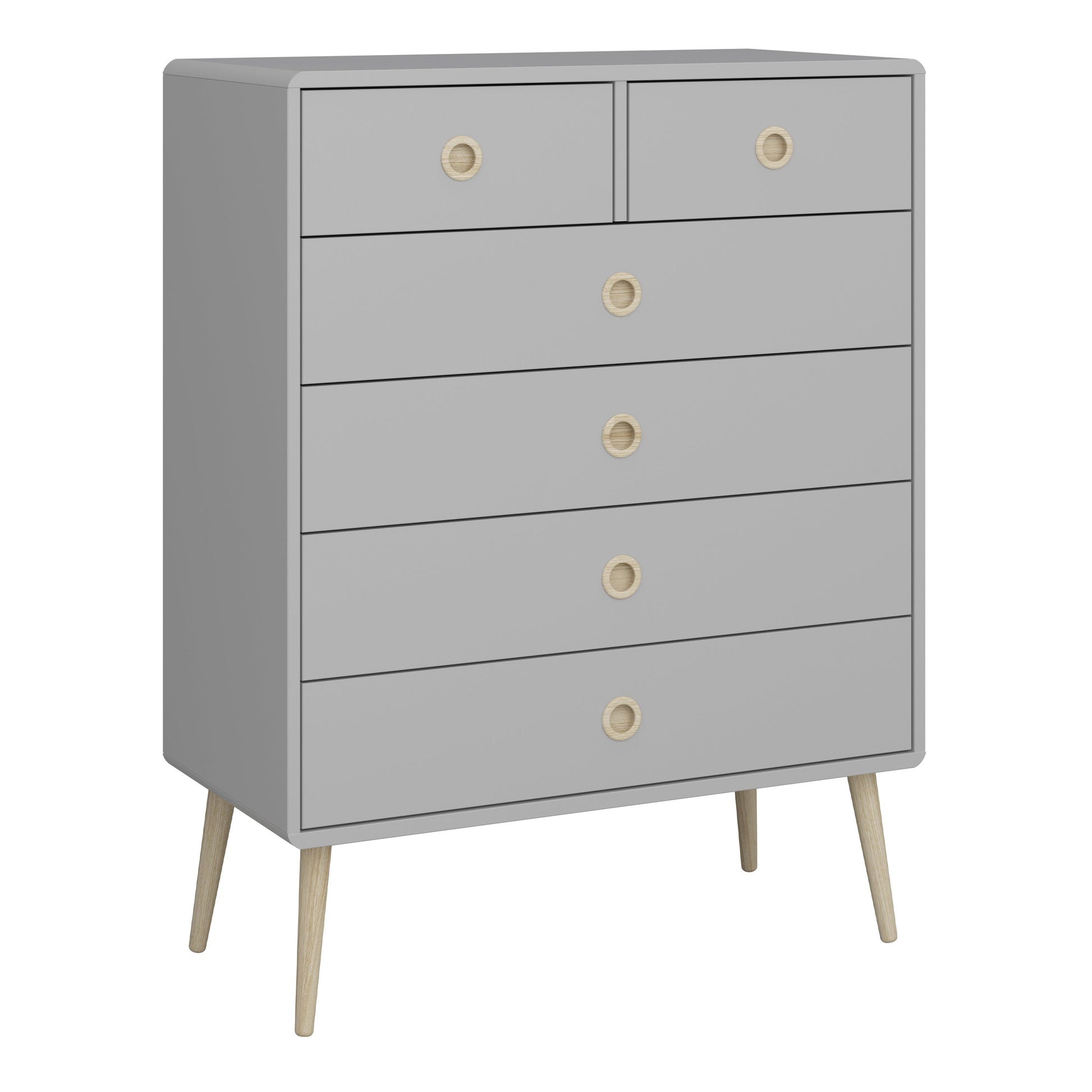 Cote | Furniture Softline Chest of Drawers, 2 + 4 Drawers - Grey Softline, Chest of Drawers 1013600130074