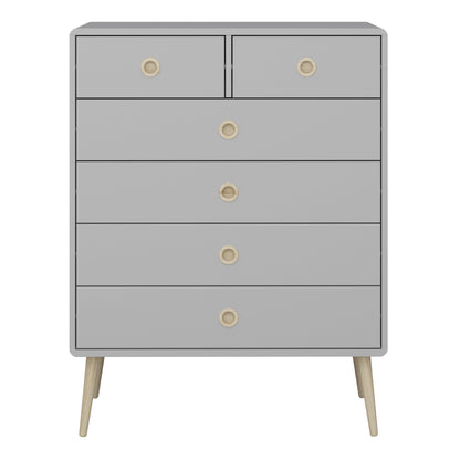 Cote | Furniture Softline Chest of Drawers, 2 + 4 Drawers - Grey Softline, Chest of Drawers 1013600130074