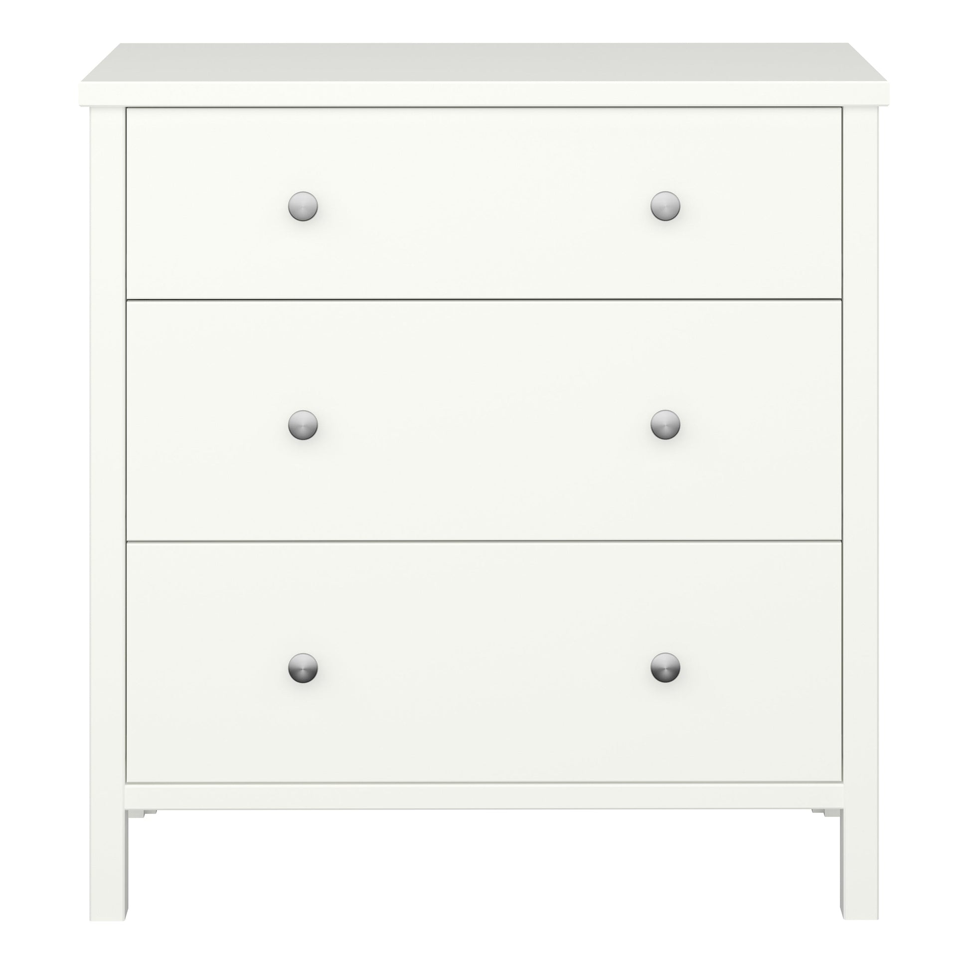 Cote | Furniture Tromso Chest of Drawers, 3 Drawer - Off White Tromso, Chest of Drawers 1013740150050