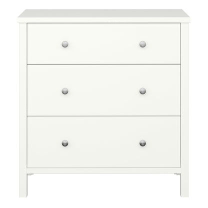 Cote | Furniture Tromso Chest of Drawers, 3 Drawer - Off White Tromso, Chest of Drawers 1013740150050