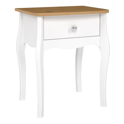 Cote | Furniture Baroque Bedside Table - White & Ice Coffee Baroque, Bedside Tables 1013760010330