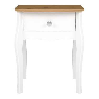 Cote | Furniture Baroque Bedside Table - White & Ice Coffee Baroque, Bedside Tables 1013760010330