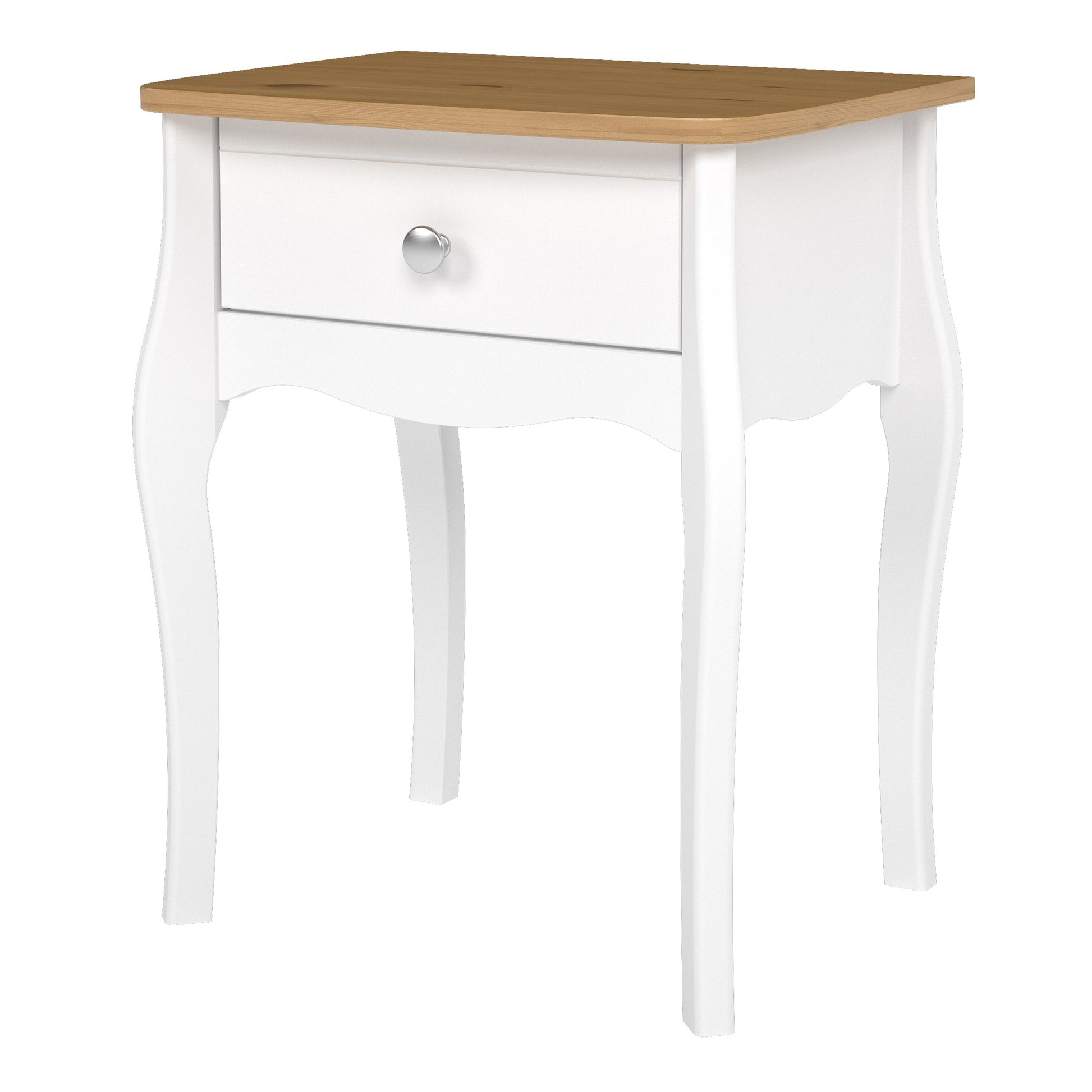 Cote | Furniture Baroque Bedside Table - White & Ice Coffee Baroque, Bedside Tables 1013760010330