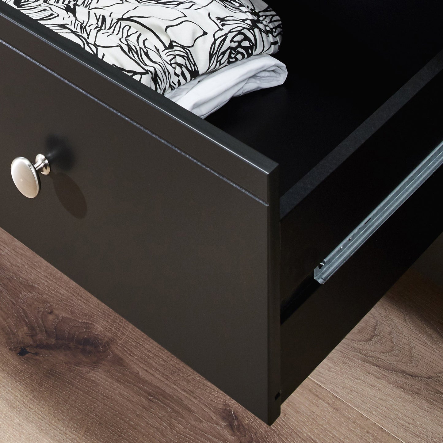 Cote | Furniture Baroque Chest of Drawers, Tall 5 Drawer - Black Baroque, Chest of Drawers 1013760050049