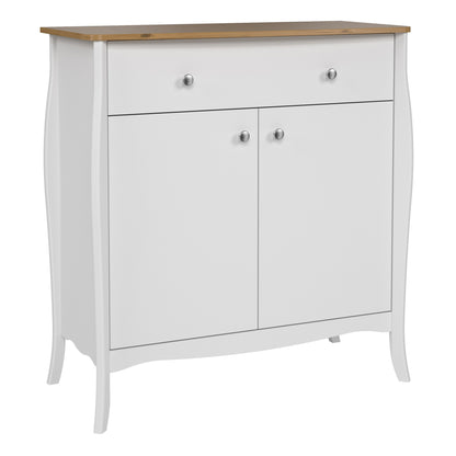 Cote | Furniture Baroque Sideboard 2 Doors, 1 Drawer - White & Iced Coffee Lacquer Baroque, Sideboards 1013760270330