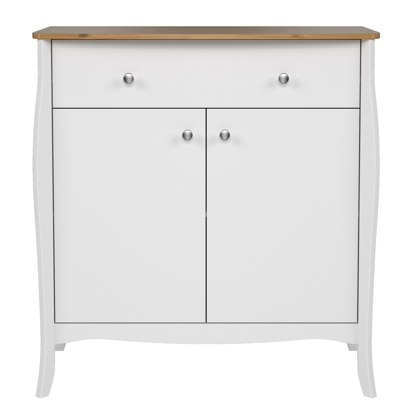 Cote | Furniture Baroque Sideboard 2 Doors, 1 Drawer - White & Iced Coffee Lacquer Baroque, Sideboards 1013760270330