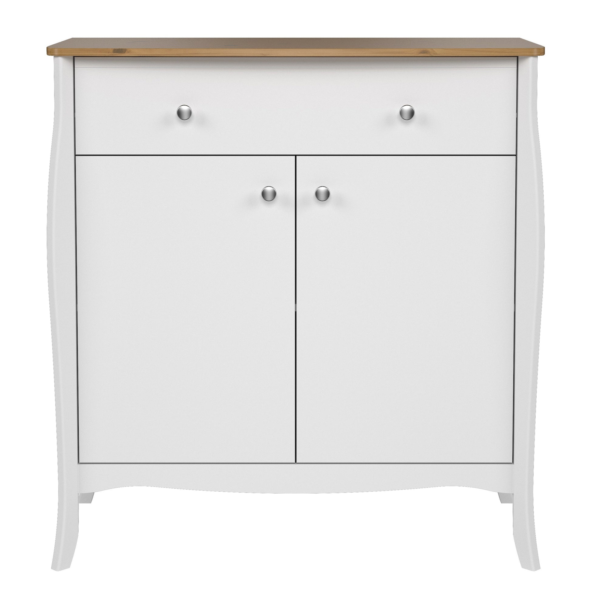 Cote | Furniture Baroque Sideboard 2 Doors, 1 Drawer - White & Iced Coffee Lacquer Baroque, Sideboards 1013760270330