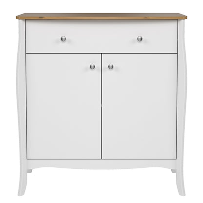 Cote | Furniture Baroque Sideboard 2 Doors, 1 Drawer - White & Iced Coffee Lacquer Baroque, Sideboards 1013760270330