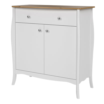 Cote | Furniture Baroque Sideboard 2 Doors, 1 Drawer - White & Iced Coffee Lacquer Baroque, Sideboards 1013760270330