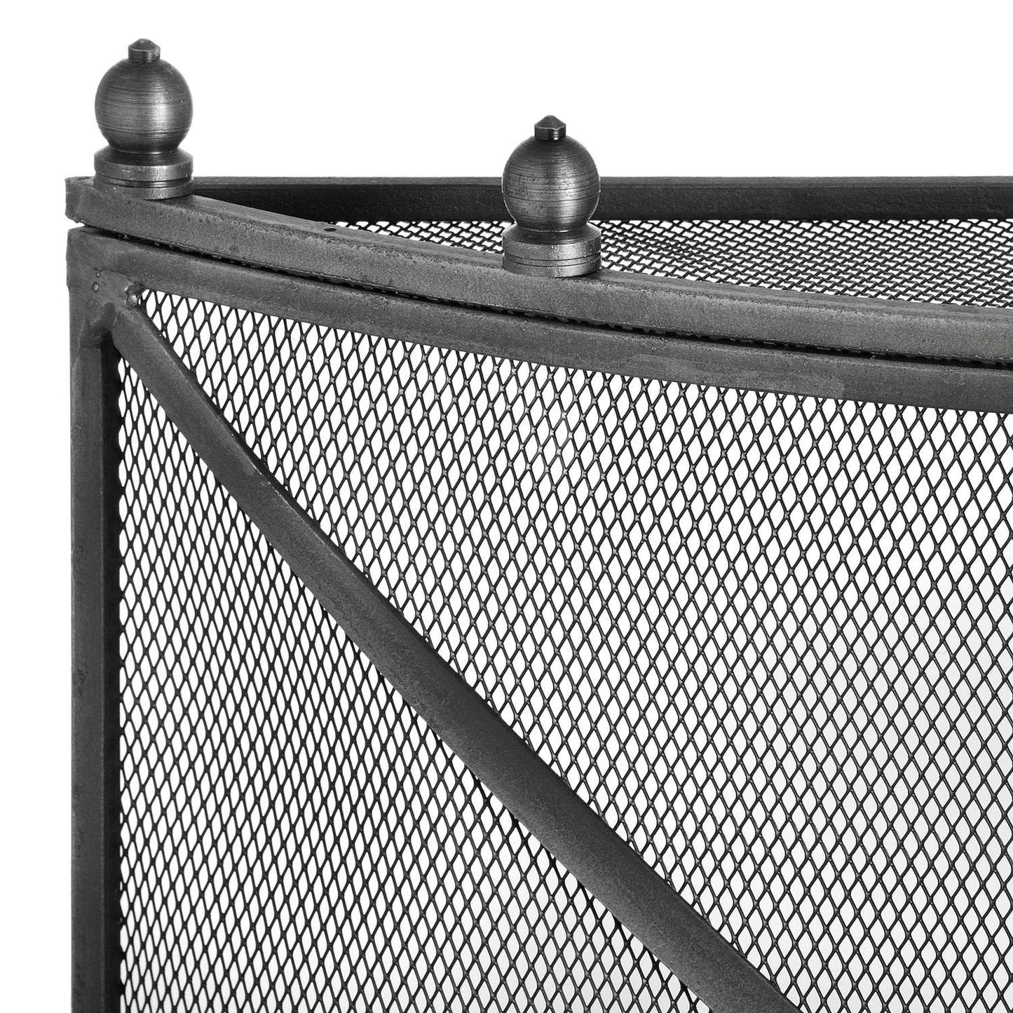 Mesh Fireguard - Antique Pewter Effect Finish 11425 Hill Interiors Fireplace Accessories Cote Furniture