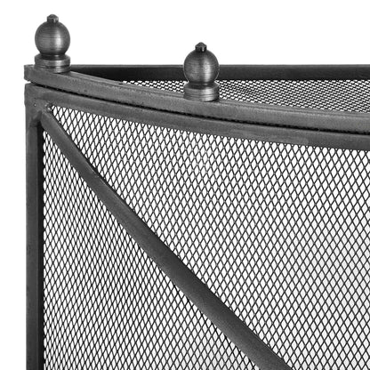 Mesh Fireguard - Antique Pewter Effect Finish 11425 Hill Interiors Fireplace Accessories Cote Furniture