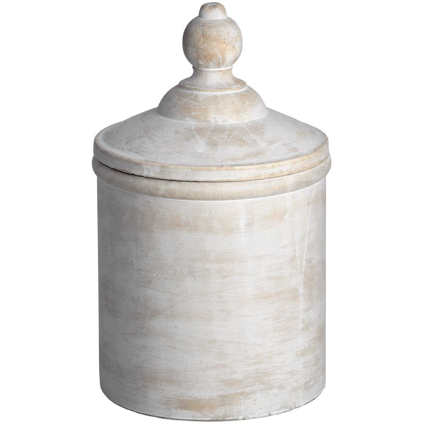 Cannister - Antique White  18003 Hill Interiors Decorative Jars Cote Furniture