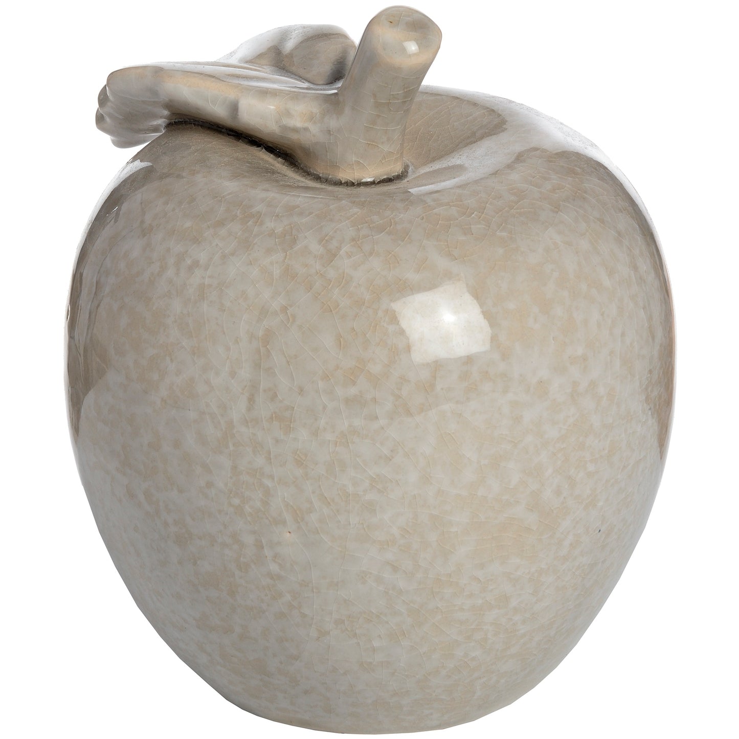 Ceramic Apple (Small) - Antique Grey  18276 Hill Interiors Ornaments Cote Furniture