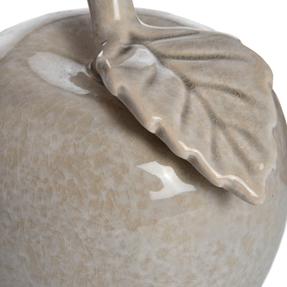 Ceramic Apple (Small) - Antique Grey  18276 Hill Interiors Ornaments Cote Furniture