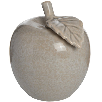 Ceramic Apple (Small) - Antique Grey  18276 Hill Interiors Ornaments Cote Furniture