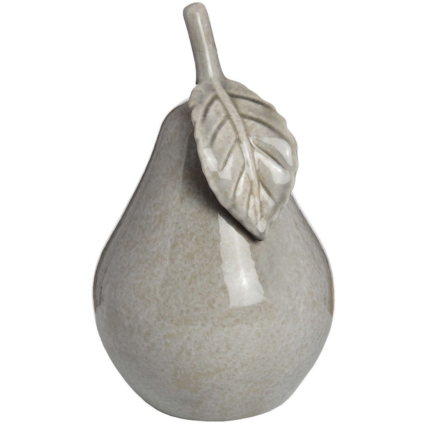 Ceramic Pear (Large) - Antique Grey 18279 Hill Interiors Ornaments Cote Furniture