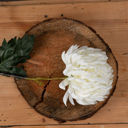 Large Chrysanthemum - White 18964 Hill Interiors Faux Flowers Cote Furniture