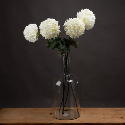 Large Chrysanthemum - White 18964 Hill Interiors Faux Flowers Cote Furniture