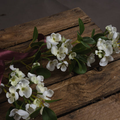 Spring Mock Orange Flower - White  19016 Hill Interiors Faux Flowers Cote Furniture