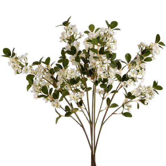 Spring Mock Orange Flower - White  19016 Hill Interiors Faux Flowers Cote Furniture