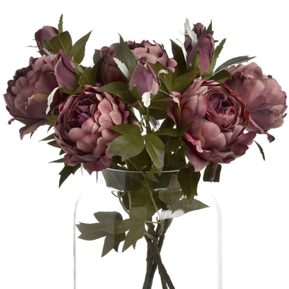 Spray Rose Peony - Dusty Pink  19029 Hill Interiors Faux Flowers Cote Furniture