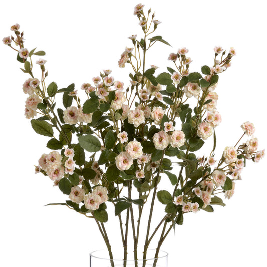 Wild Meadow Rose - Cream  19043 Hill Interiors Faux Flowers Cote Furniture