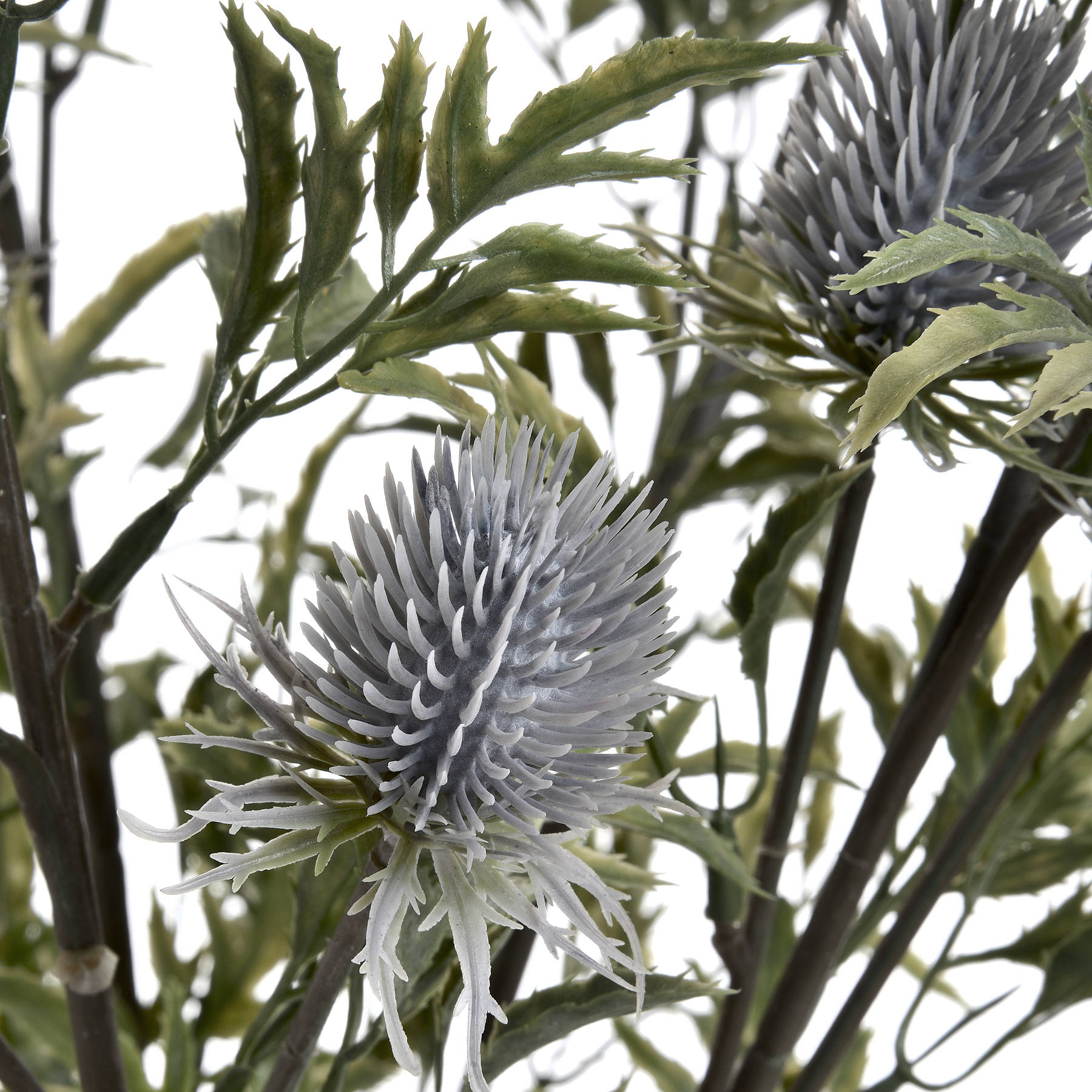 Eryngium Blue Thistle - Foliage 19056 Hill Interiors Faux Flowers Cote Furniture