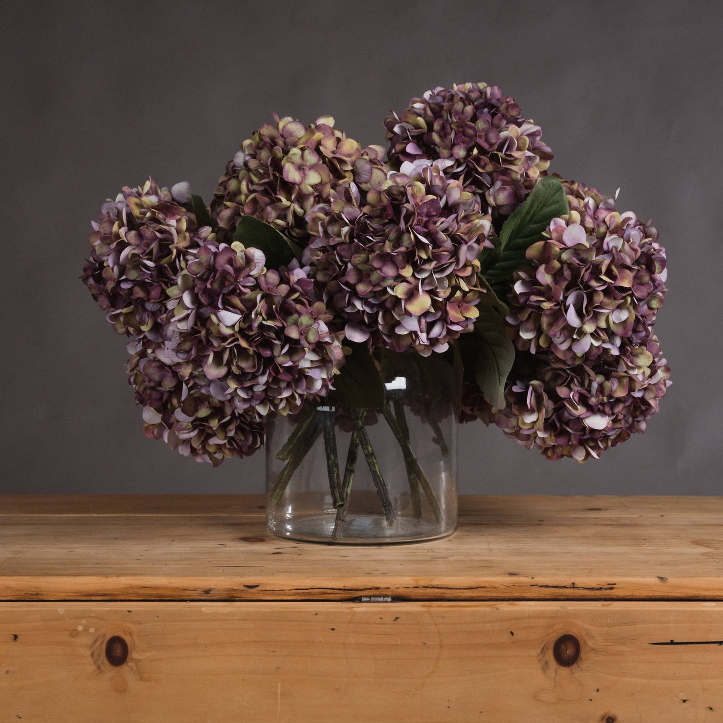 Autumn Hydrangea - Burgundy  19066 Hill Interiors Faux Flowers Cote Furniture