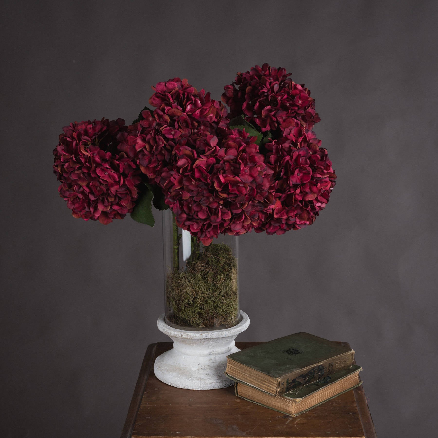 Autumn Hydrangea - Ruby 19067 Hill Interiors Faux Flowers Cote Furniture