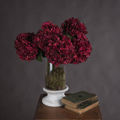 Autumn Hydrangea - Ruby 19067 Hill Interiors Faux Flowers Cote Furniture