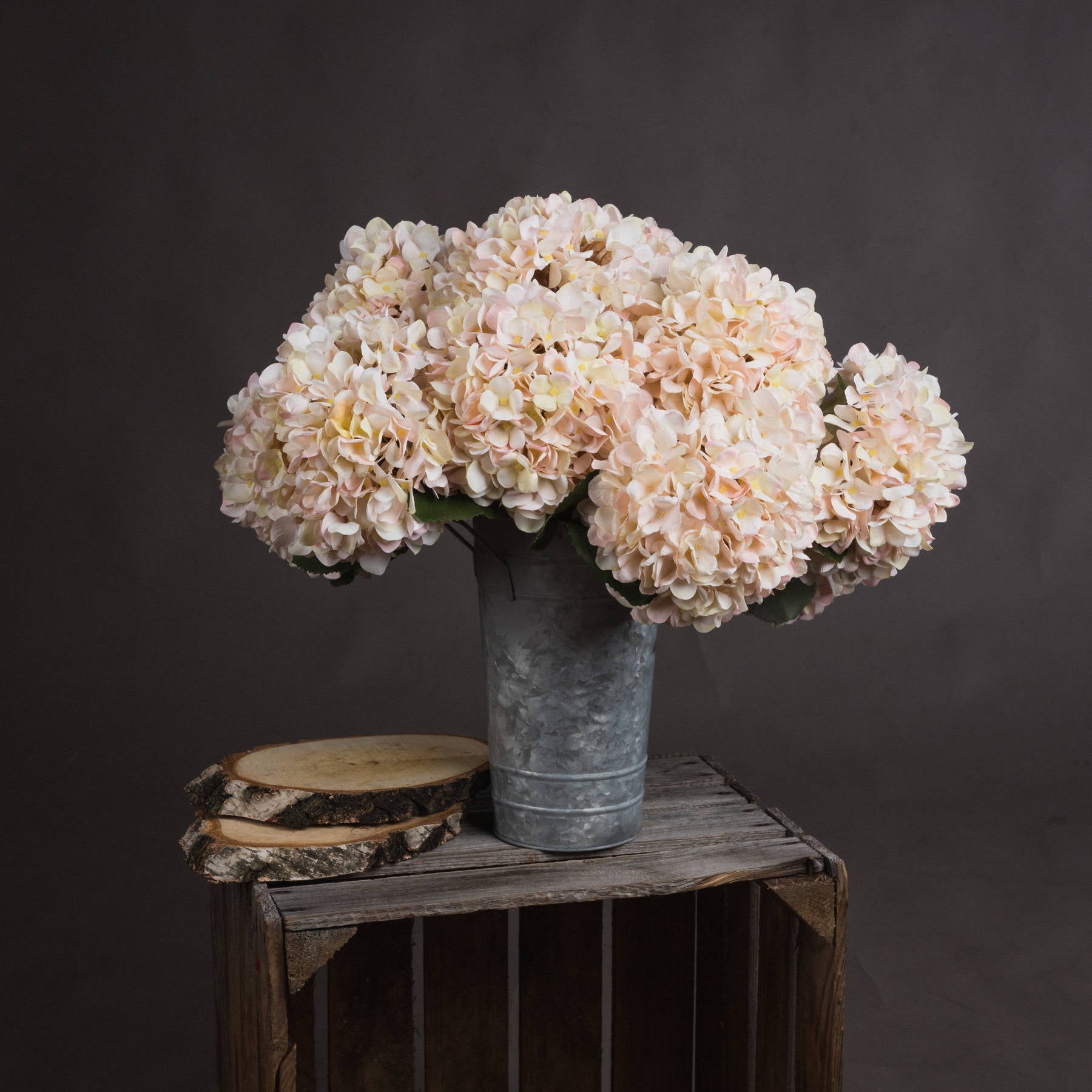 Autumn Hydrangea - White, Cream 19068 Hill Interiors Faux Flowers Cote Furniture