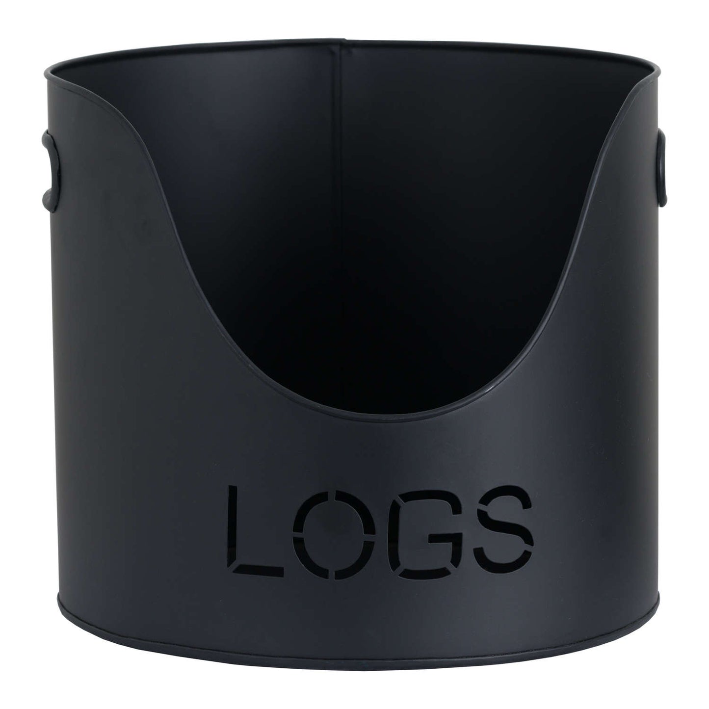 Logs And Kindling Buckets & Matchstick Holder - Black Finish  19143 Hill Interiors Fireplace Accessories Cote Furniture