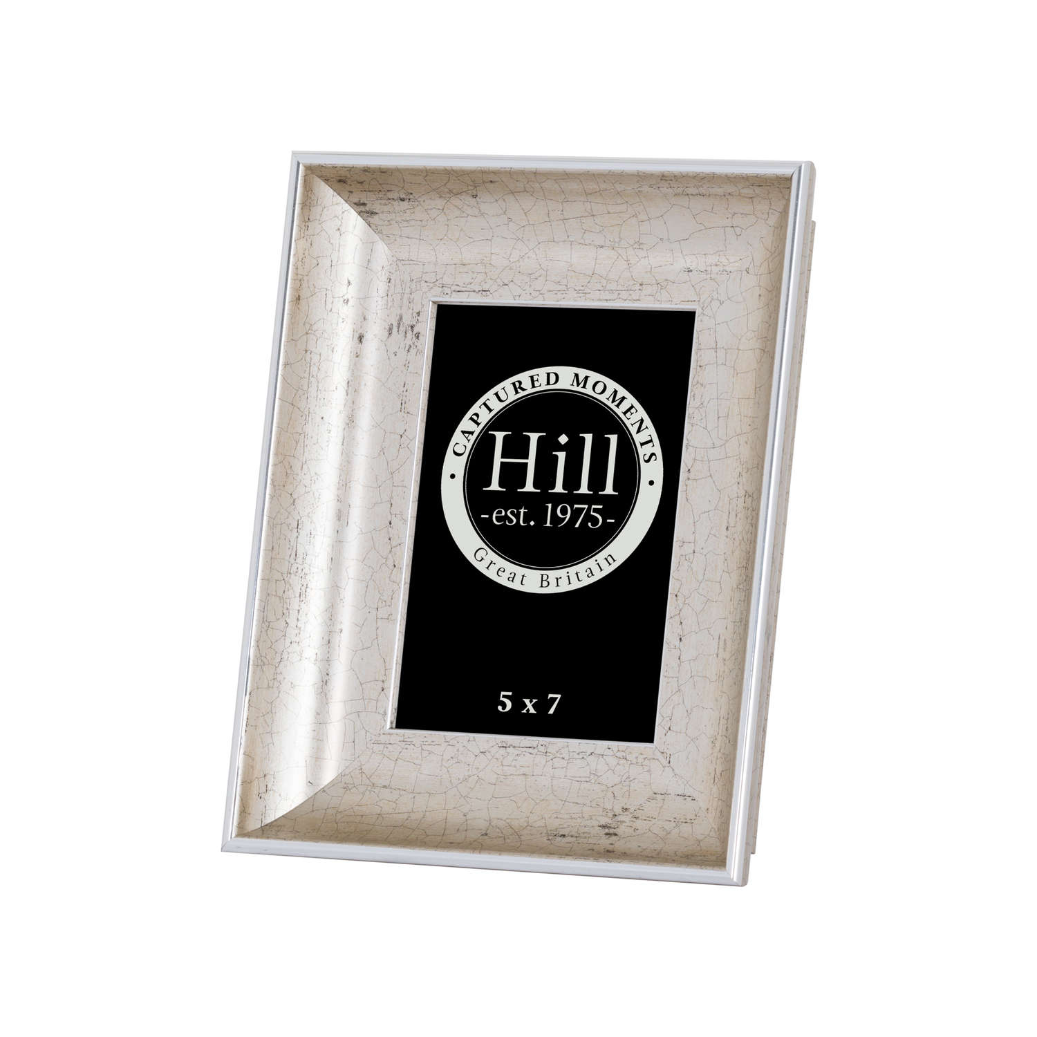 Photo Frame 5X7 - Antique Silver Crackled Effect  19295 Hill Interiors Picture Frames Cote Furniture