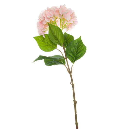 Single Hydrangea - Pink 20532 Hill Interiors Faux Flowers Cote Furniture