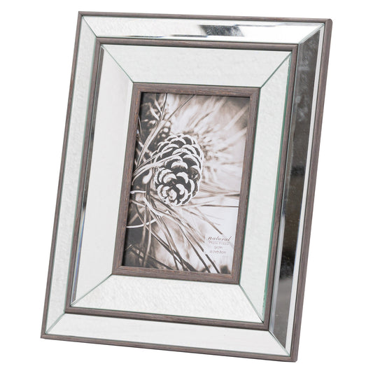 Photo Frame 5X7 - Mirror & Wood 20837 Hill Interiors Picture Frames Cote Furniture