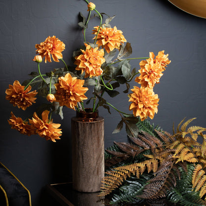 Dahlia Spray - Orange  20892 Hill Interiors Faux Flowers Cote Furniture