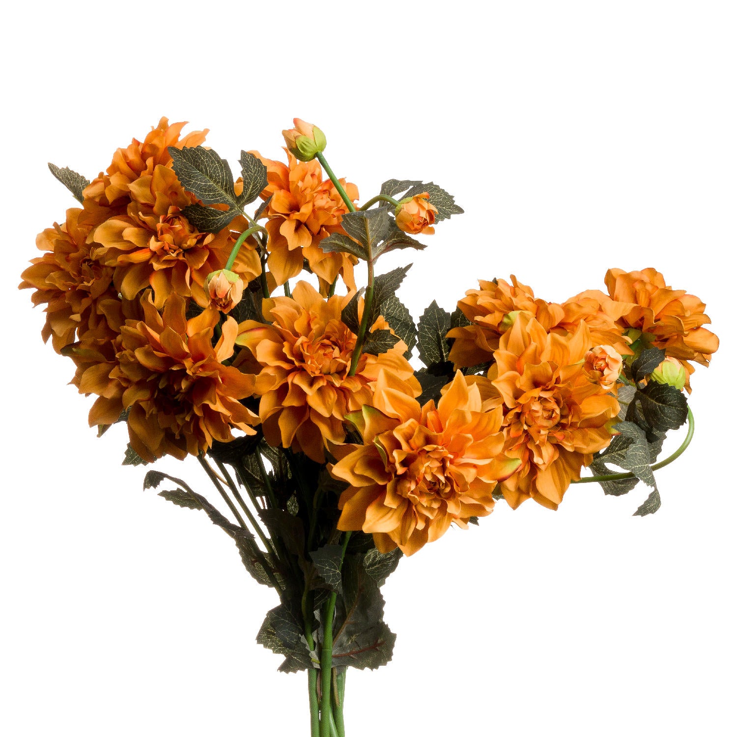 Dahlia Spray - Orange  20892 Hill Interiors Faux Flowers Cote Furniture