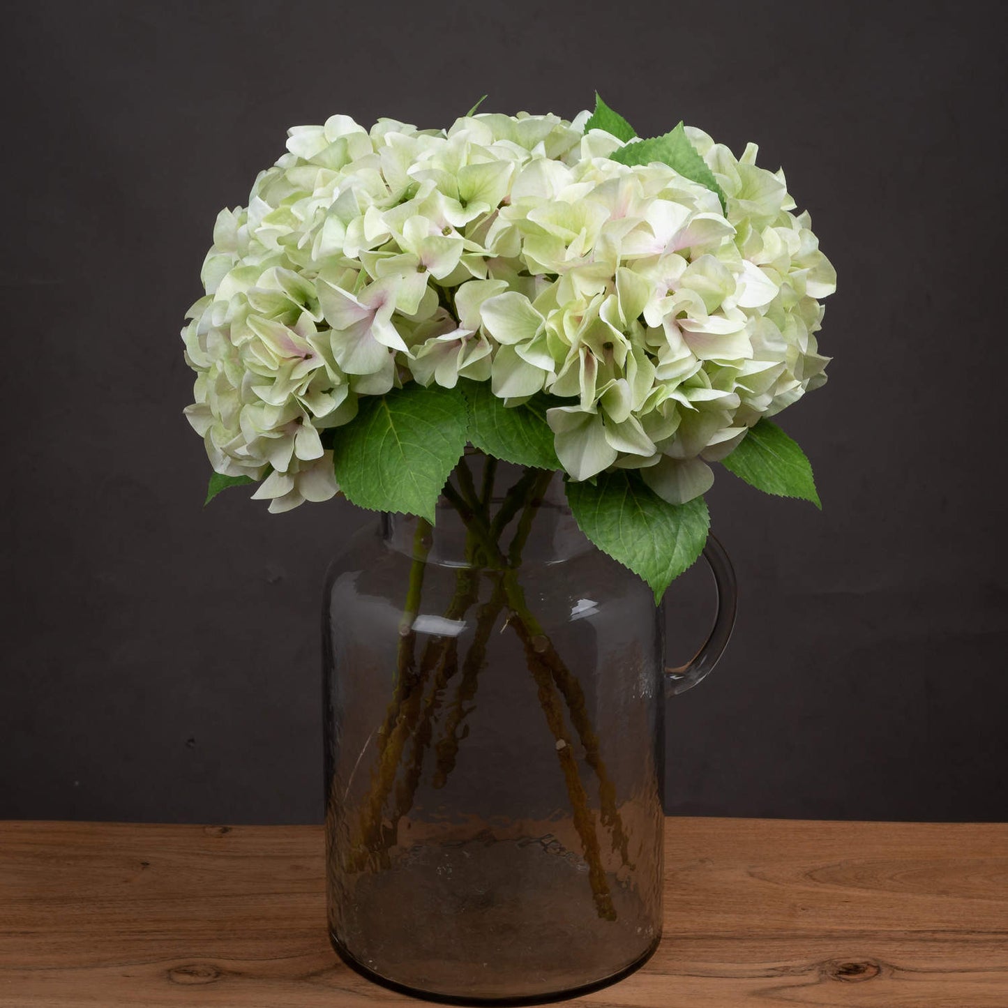 Single Hydrangea - Shabby Green  21065 Hill Interiors Faux Flowers Cote Furniture