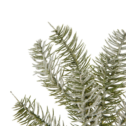 Single  Pine Spray - Snow Dusted 21151 Hill Interiors Faux Flowers Cote Furniture