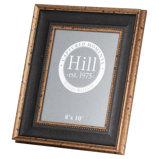 Photo Frame 8X10 - Black & Antique Gold Beaded   21564 Hill Interiors Picture Frames Cote Furniture