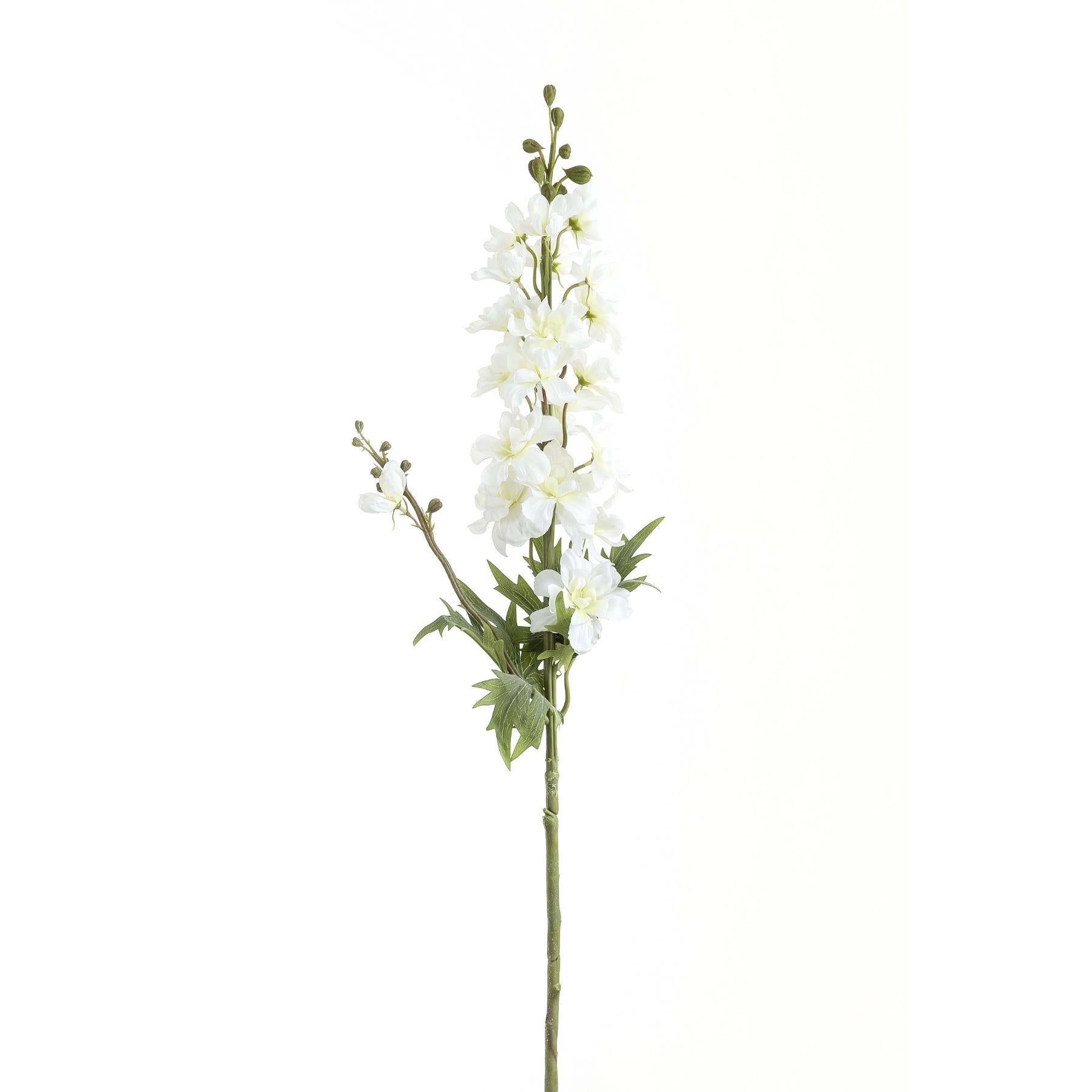 Tall Delphinium Stem - White 22209 Hill Interiors Faux Flowers Cote Furniture