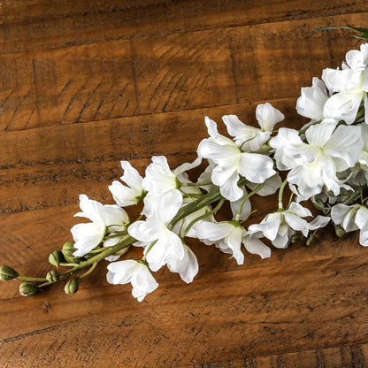 Tall Delphinium Stem - White 22209 Hill Interiors Faux Flowers Cote Furniture