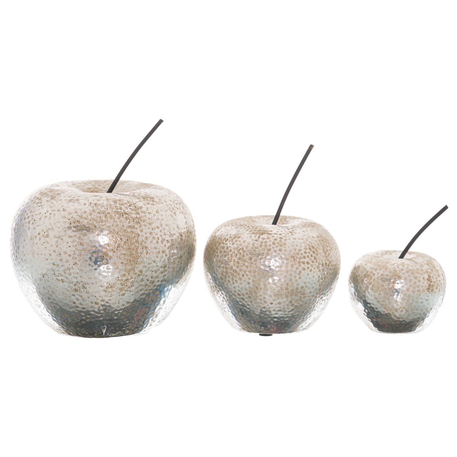 Apple Ornament (Small) - Silver 22265 Hill Interiors Ornaments Cote Furniture