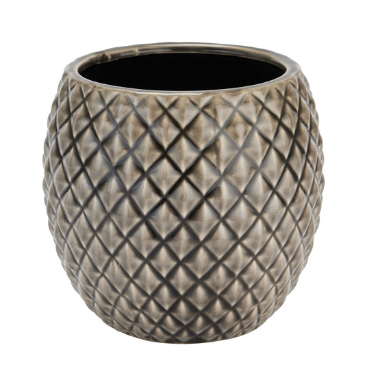 Seville Diamond Planter - Grey 22334 Hill Interiors Plant Pots Cote Furniture