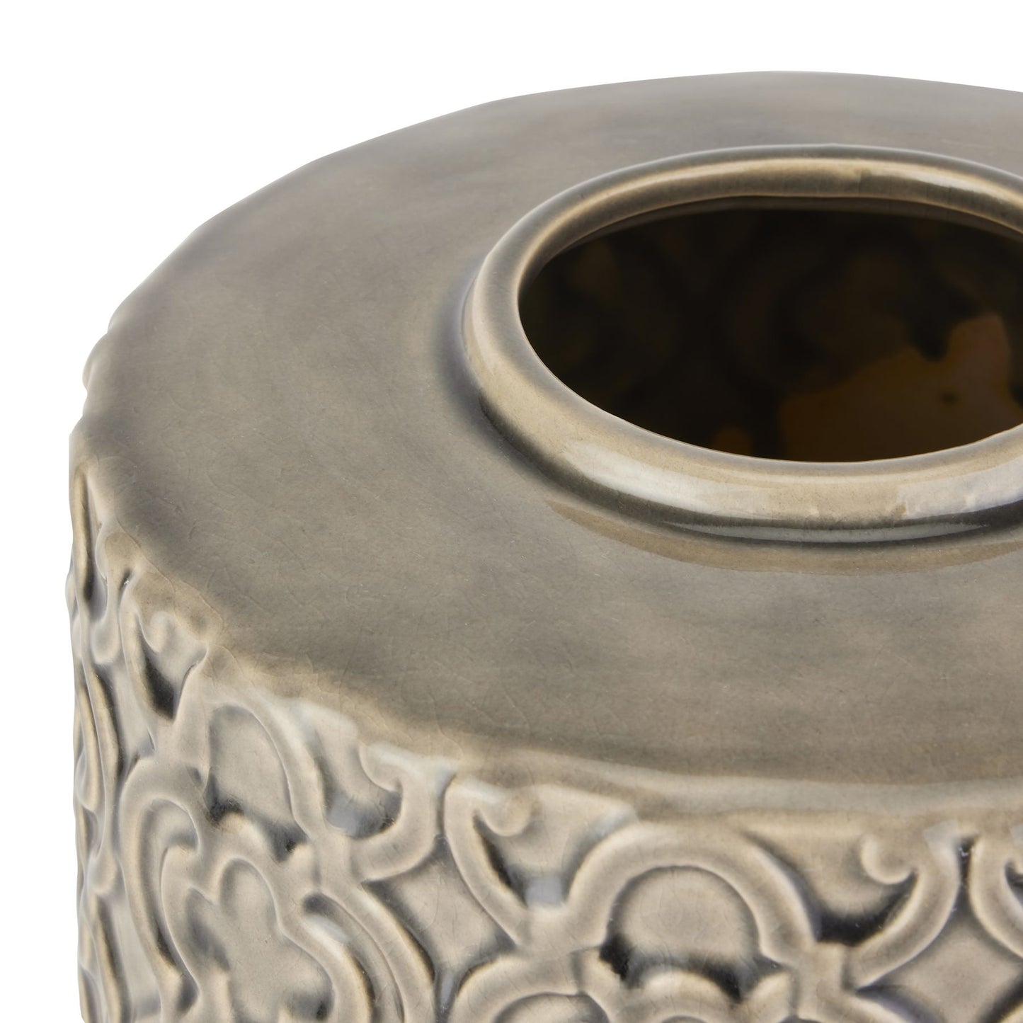 Seville Marrakesh Urn (Large) - Grey 22605 Hill Interiors Ornaments Cote Furniture