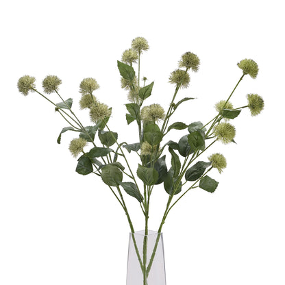 Thistle Globe Stem - Green 22615 Hill Interiors Faux Flowers Cote Furniture