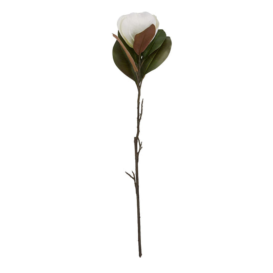 Magnolia Stem - White 22640 Hill Interiors Faux Flowers Cote Furniture