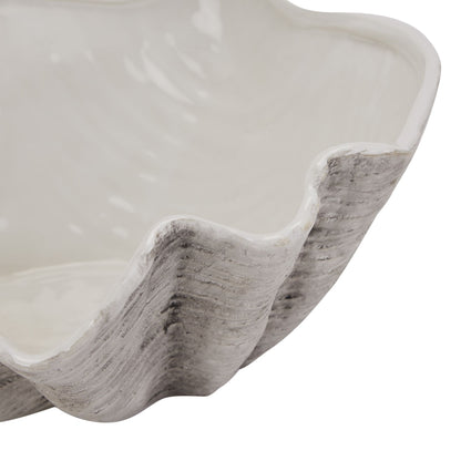 Ceramic Adele Shell Bowl - Large  22702 Hill Interiors Plant Pots Cote Furniture